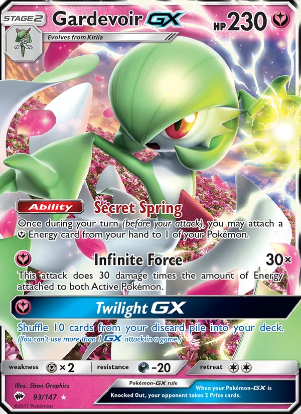 93 Gardevoir GX – Burning Shadows