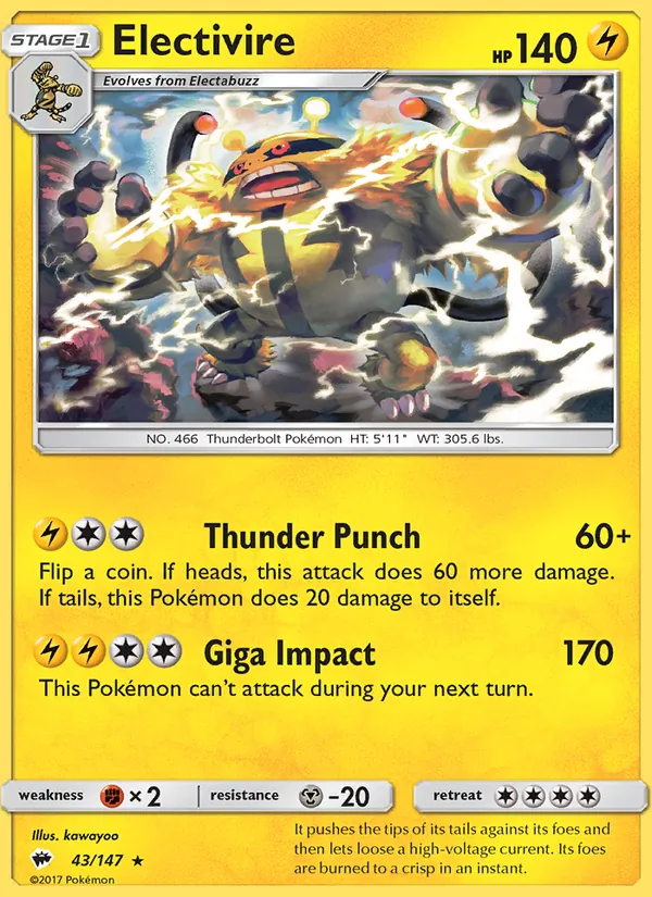 43-RH Electivire – Burning Shadows