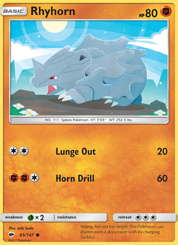 65-RH Rhyhorn – Burning Shadows