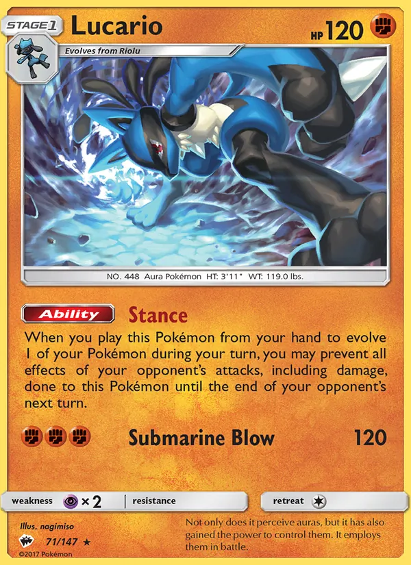 71-RH Lucario – Burning Shadows