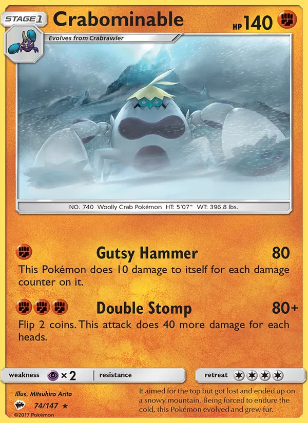 74-RH Crabominable – Burning Shadows