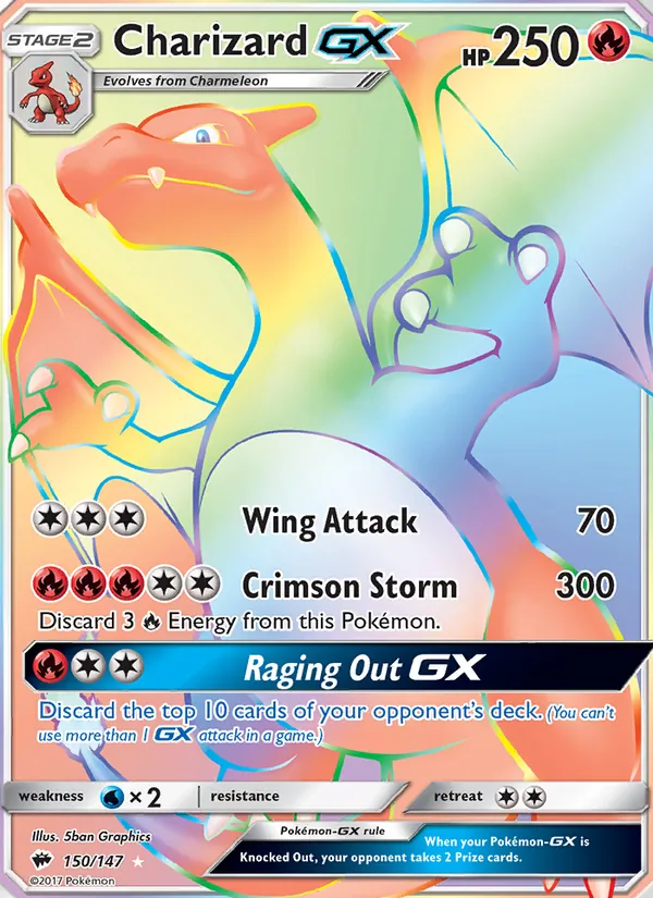150 Charizard GX – Burning Shadows