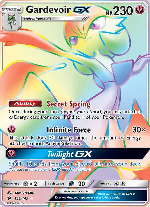 159 Gardevoir GX – Burning Shadows