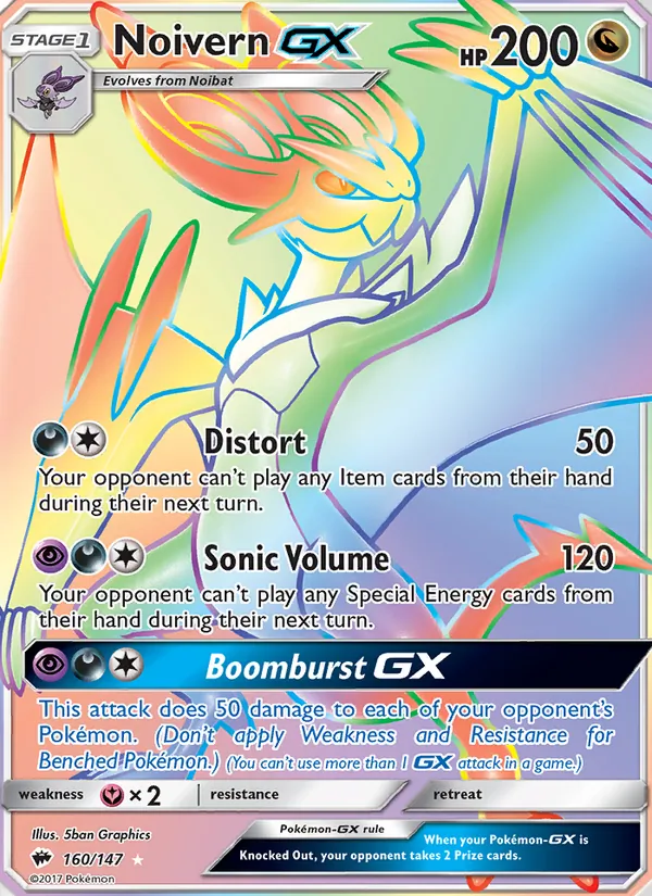 160 Noivern GX – Burning Shadows