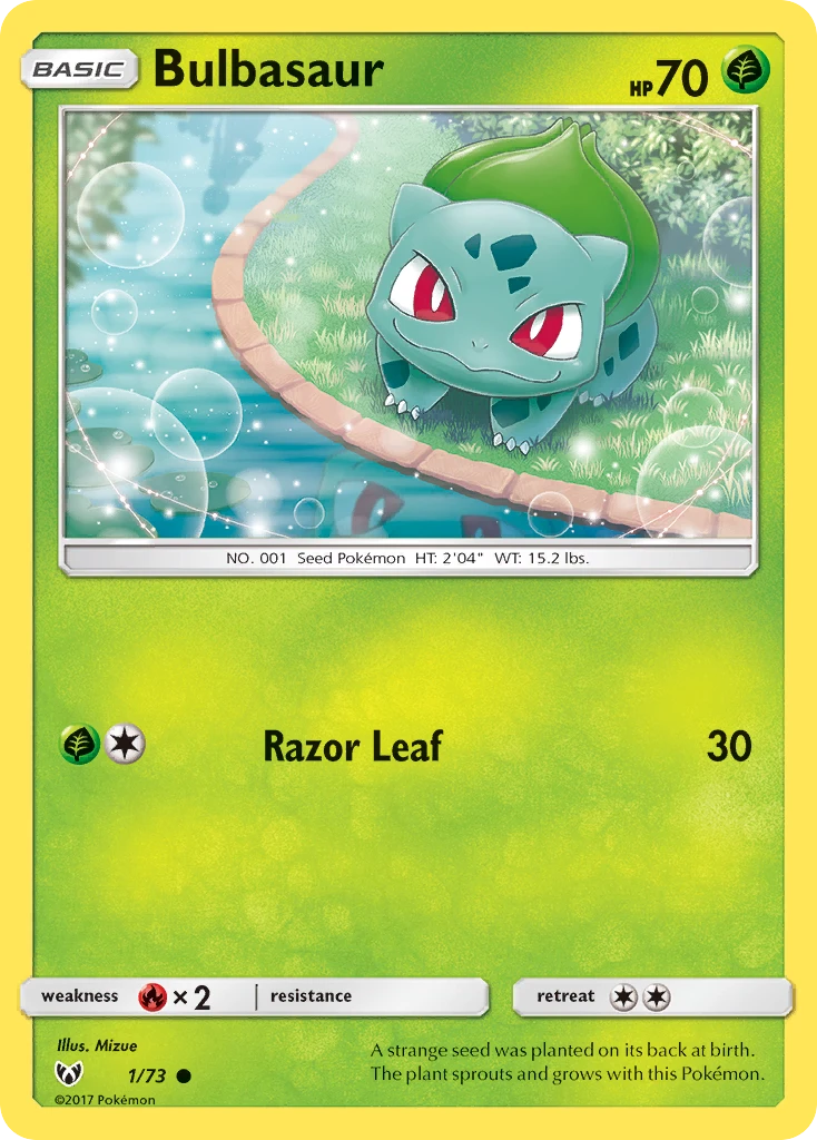 1 Bulbasaur – Shining Legends