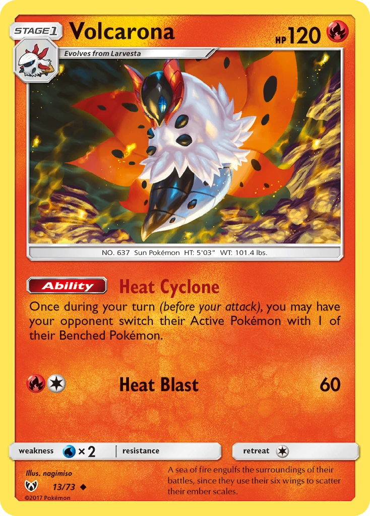 13 Volcarona – Shining Legends