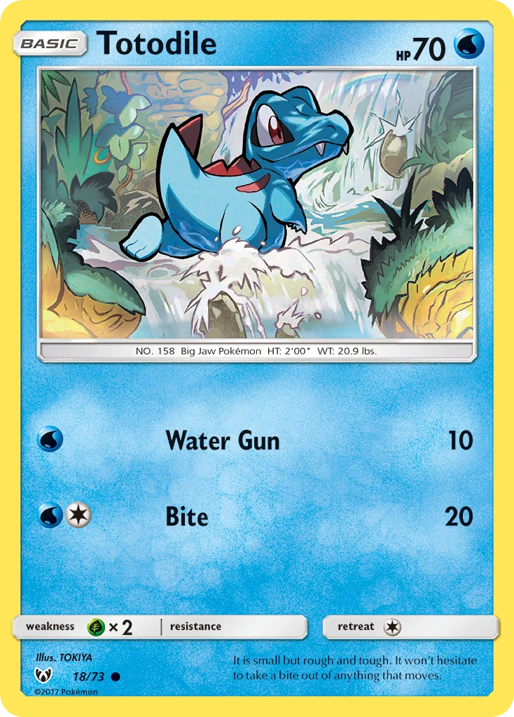 18 Totodile – Shining Legends