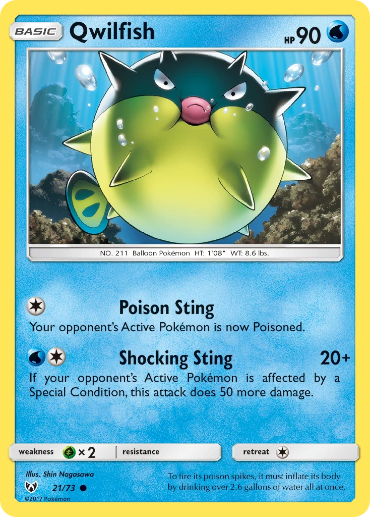 21 Qwilfish – Shining Legends