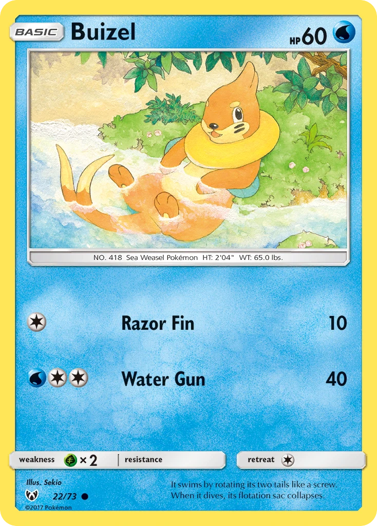 22 Buizel – Shining Legends