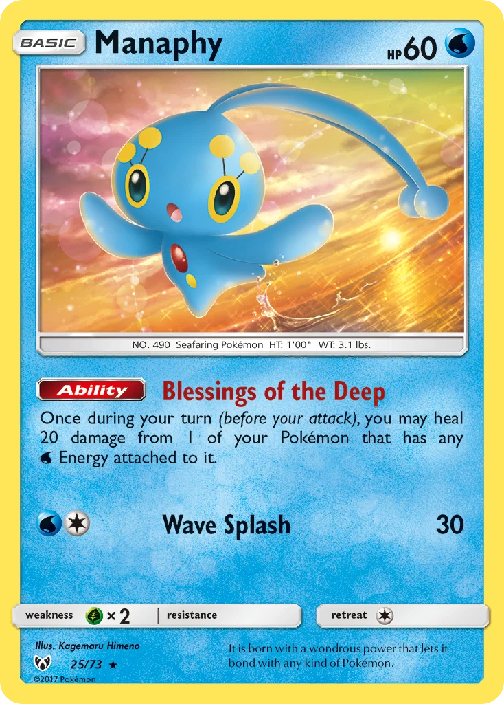 25 Manaphy – Shining Legends