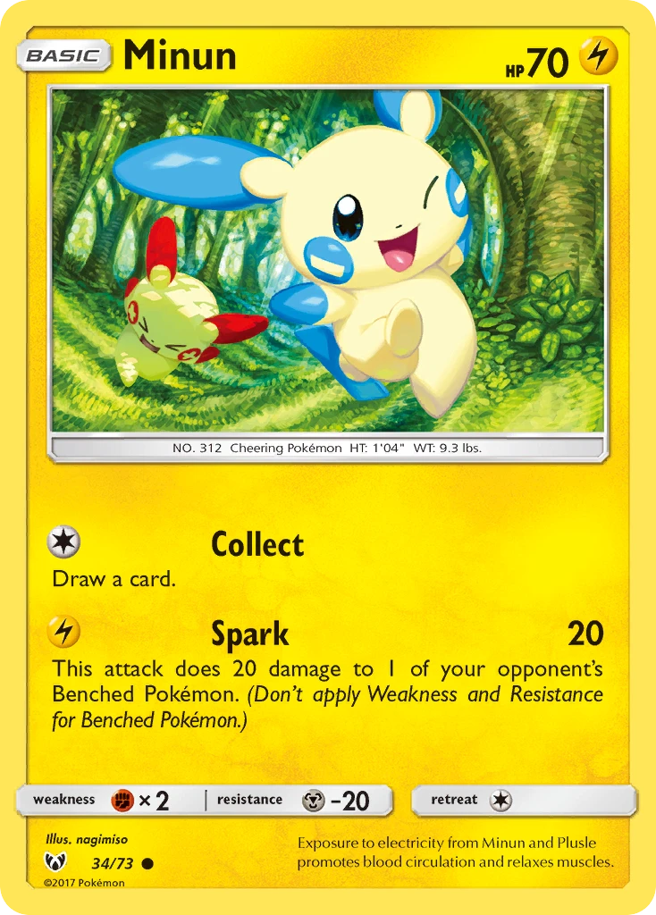 34 Minun – Shining Legends