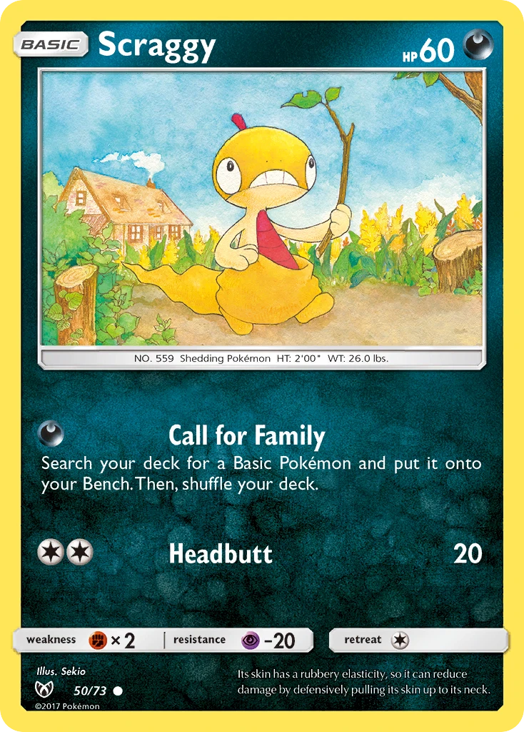 50 Scraggy – Shining Legends