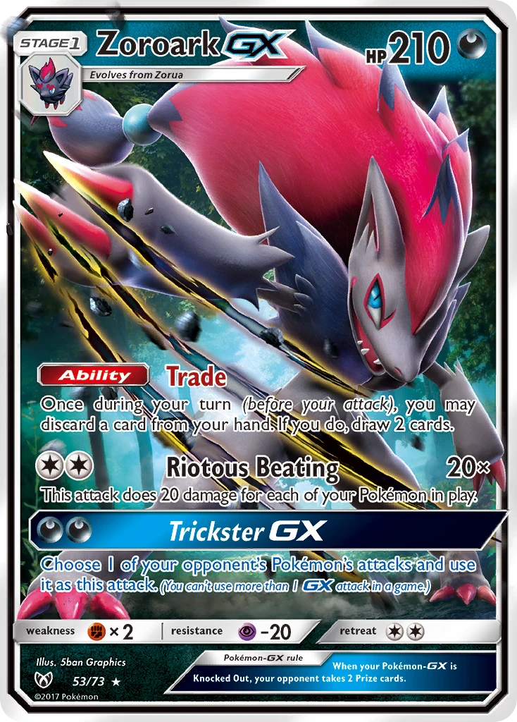 53 Zoroark GX – Shining Legends