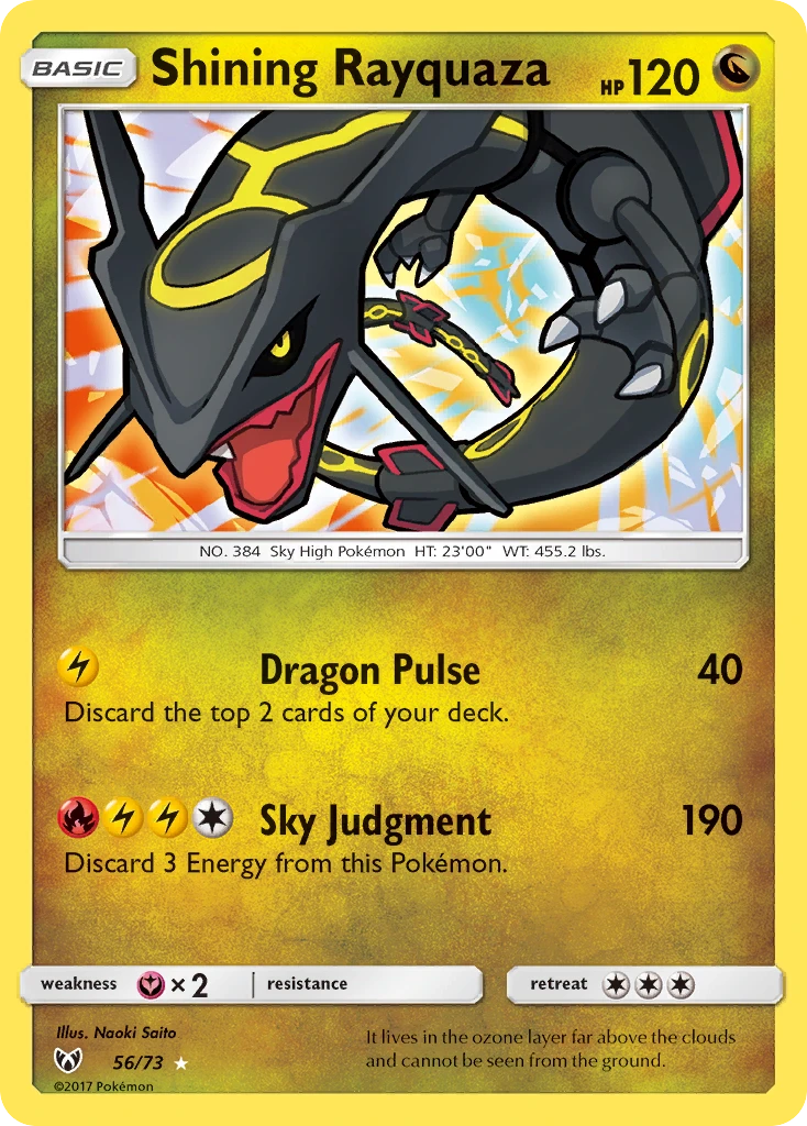 56 Shining Rayquaza – Shining Legends