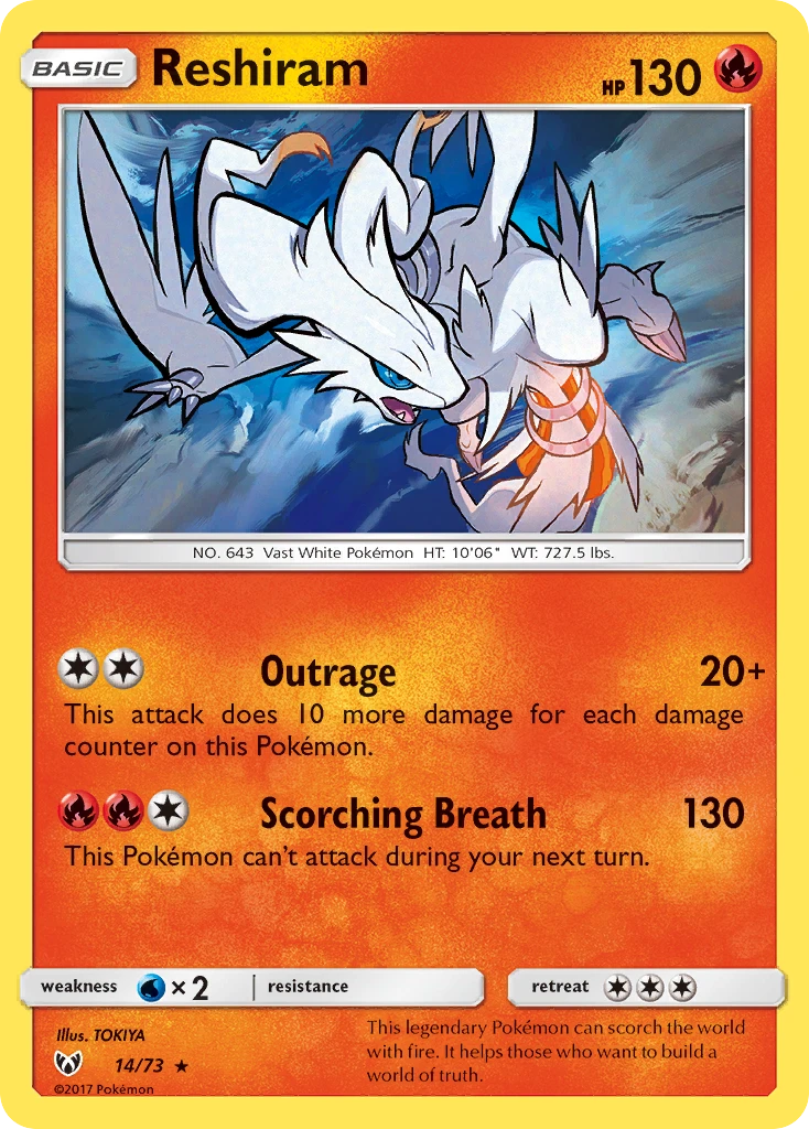 14-RH Reshiram – Shining Legends