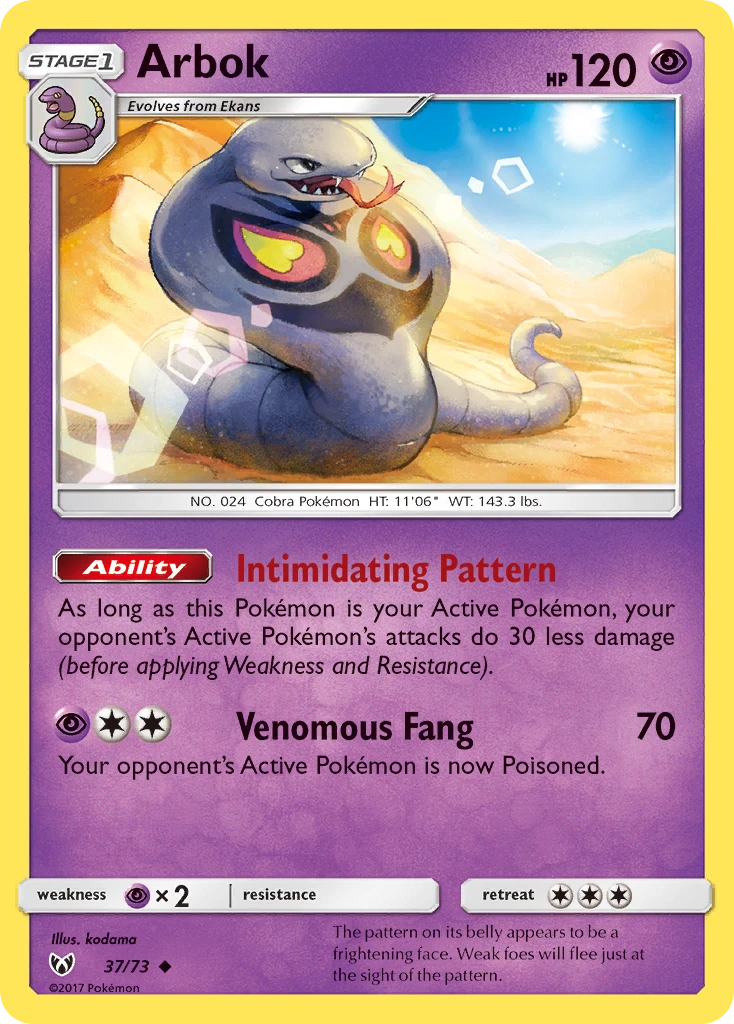 37-RH Arbok – Shining Legends