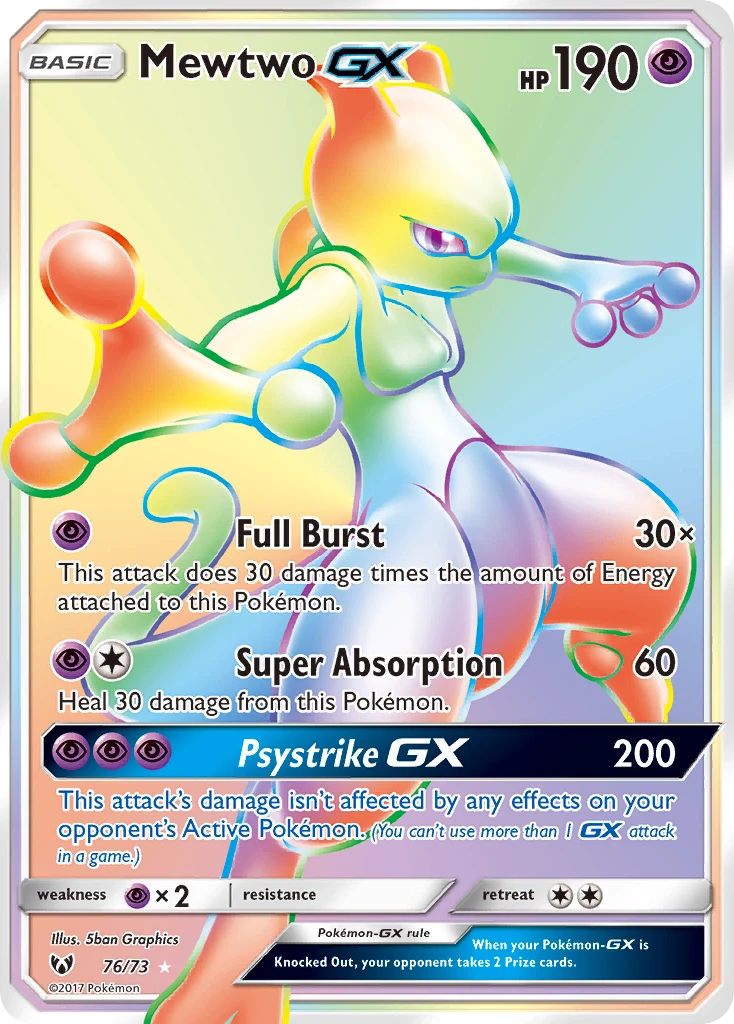 76 Mewtwo GX – Shining Legends