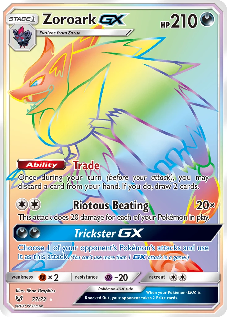 77 Zoroark GX – Shining Legends
