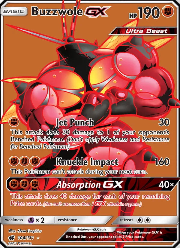 104 Buzzwole GX – Crimson Invasion