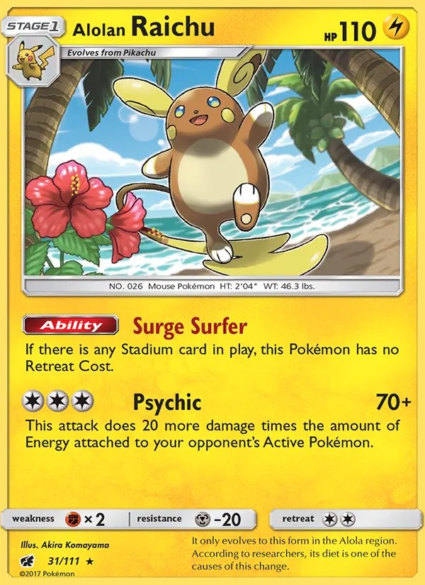 31 Alolan Raichu – Crimson Invasion
