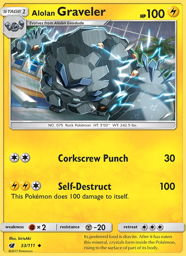33 Alolan Graveler – Crimson Invasion