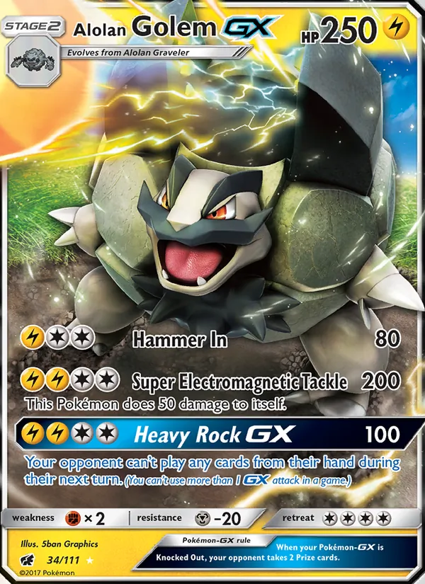 34 Alolan Golem GX – Crimson Invasion