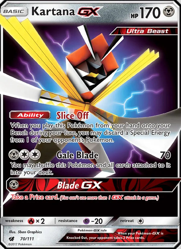 70 Kartana GX – Crimson Invasion