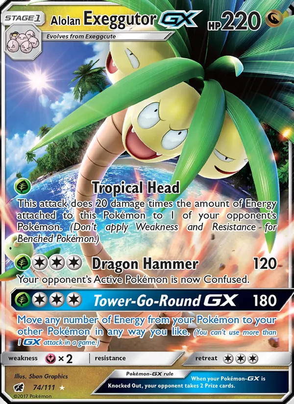 74 Alolan Exeggutor GX – Crimson Invasion