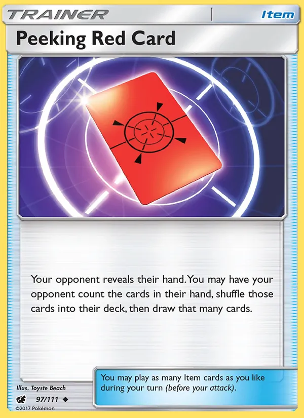 97 Peeking Red Card – Crimson Invasion