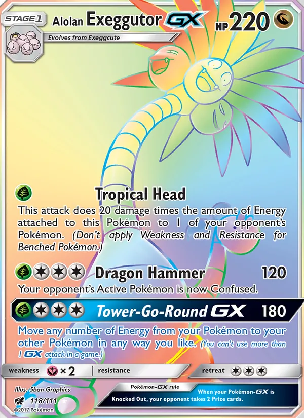 118 Alolan Exeggutor GX – Crimson Invasion