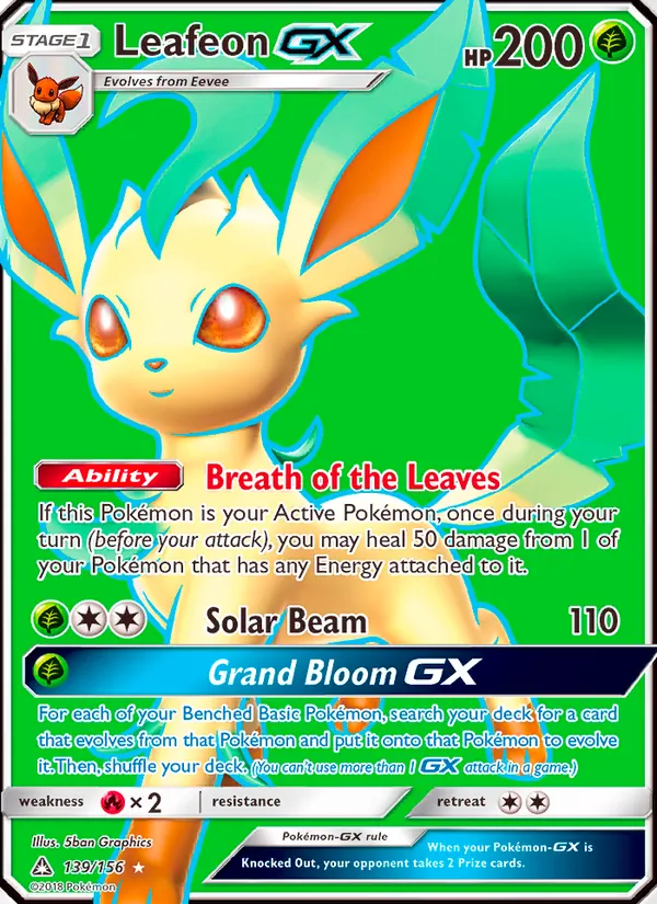 139 Leafeon GX – Ultra Prism