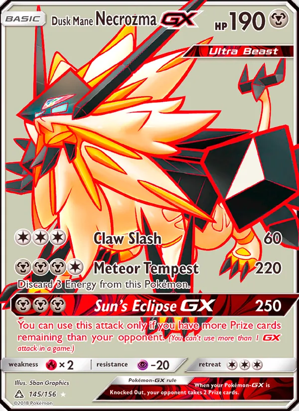 145 Dusk Mane Necrozma GX – Ultra Prism