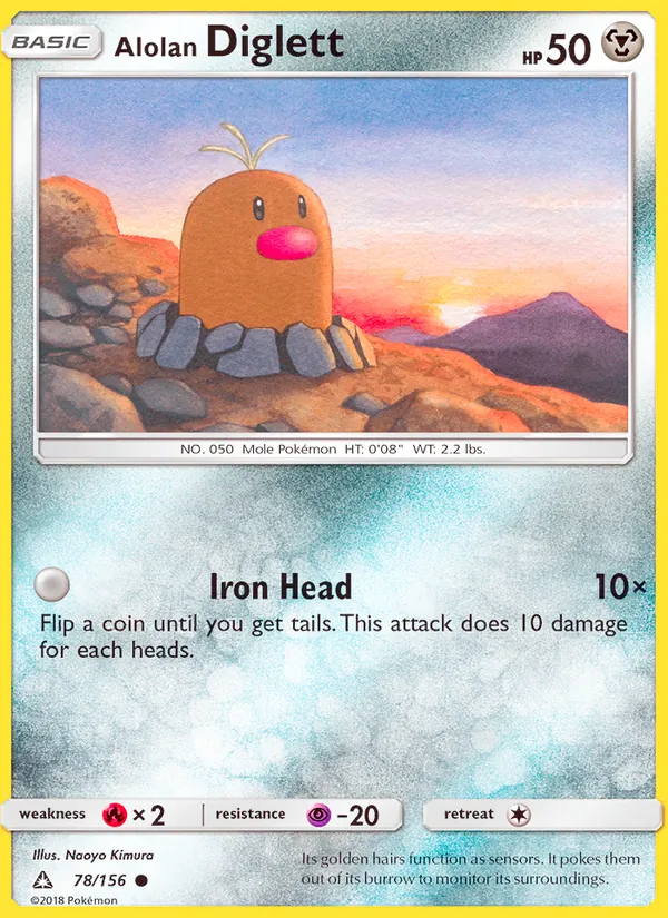 78-RH Alolan Diglett – Ultra Prism