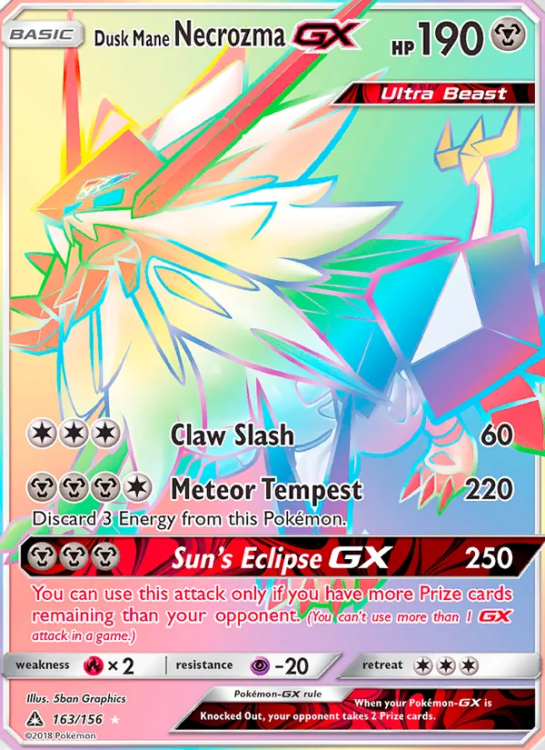 163 Dusk Mane Necrozma GX – Ultra Prism