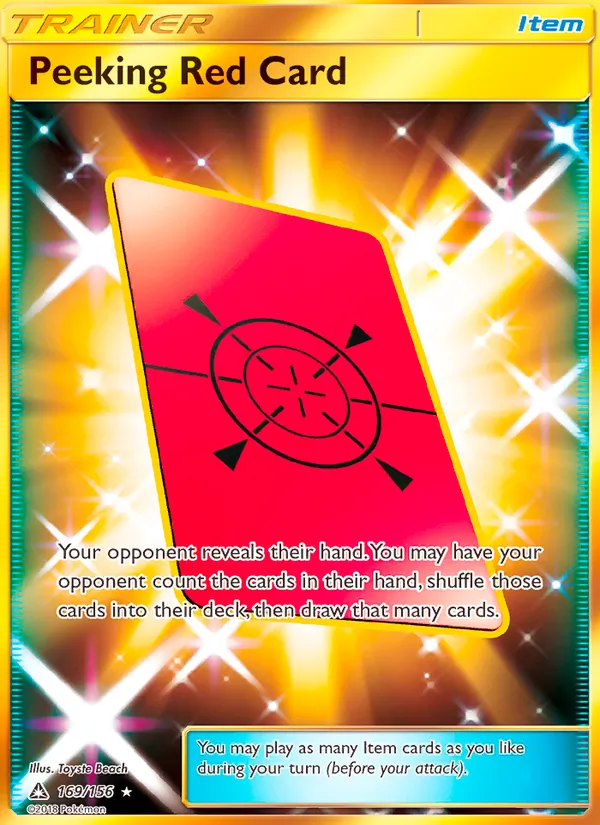 169 Peeking Red Card – Ultra Prism