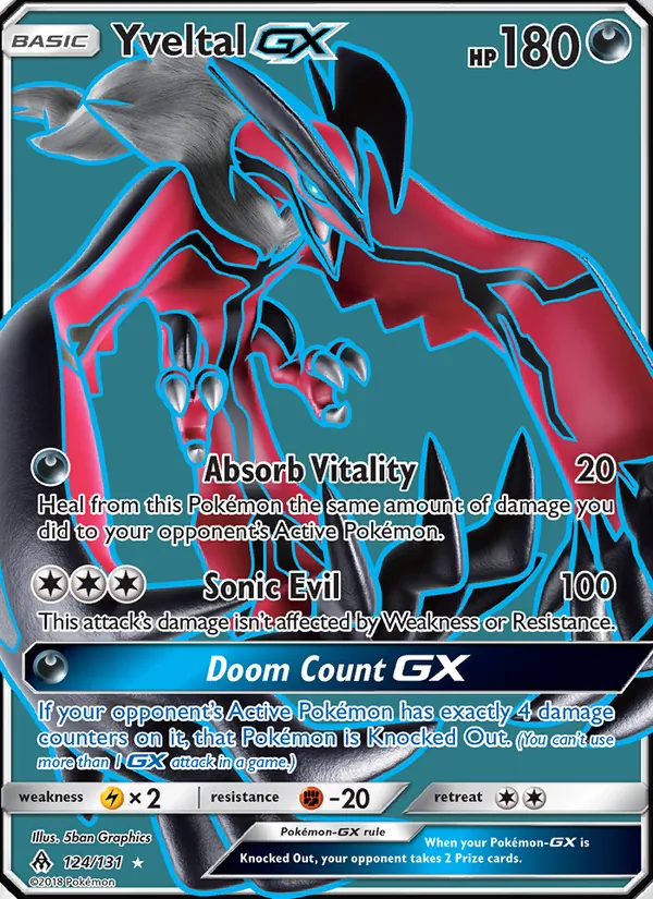 124 Yveltal GX – Forbidden Light