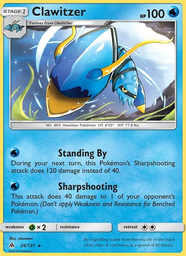 26 Clawitzer – Forbidden Light