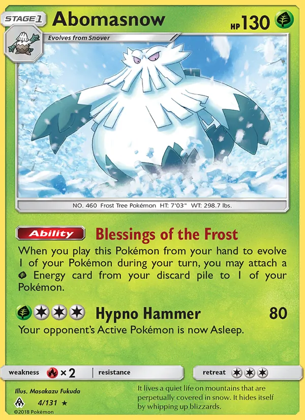 4 Abomasnow – Forbidden Light