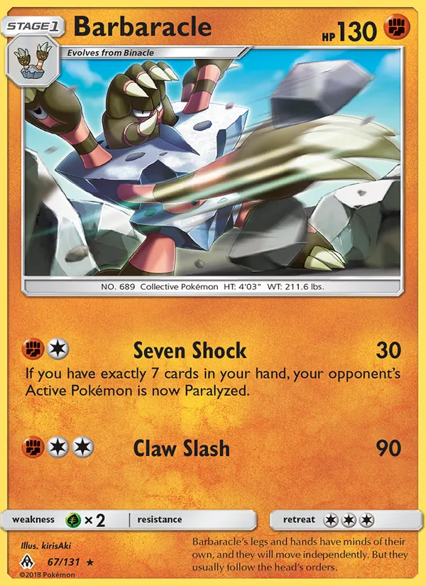 67 Barbaracle – Forbidden Light