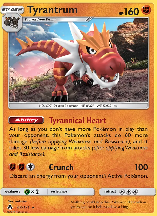 69 Tyrantrum – Forbidden Light