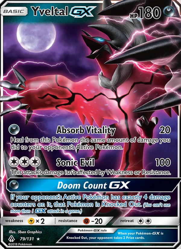 79 Yveltal GX – Forbidden Light