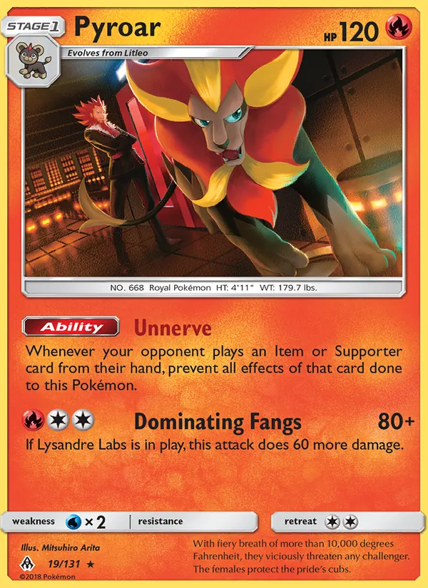 19-RH Pyroar – Forbidden Light