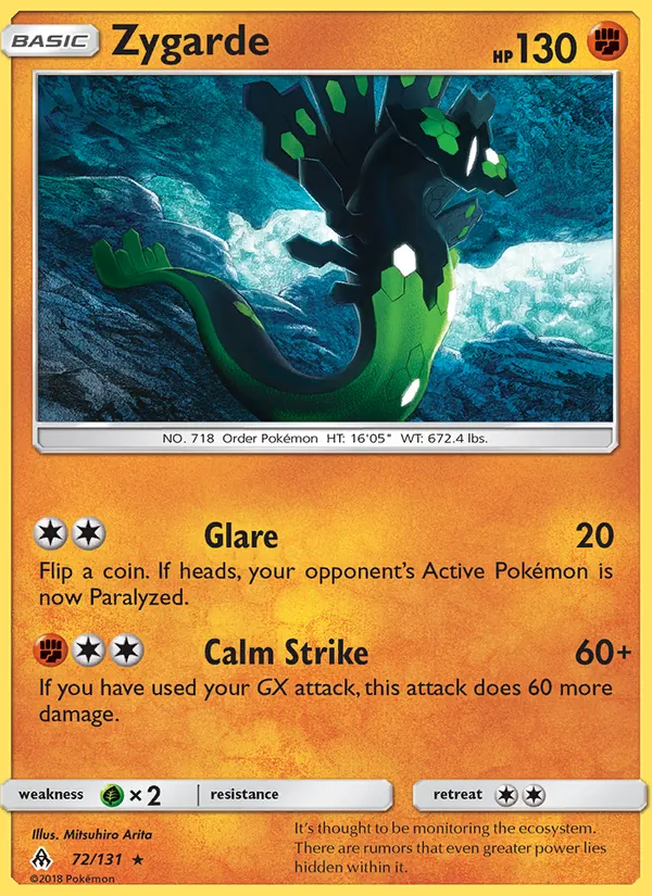 72-RH Zygarde – Forbidden Light