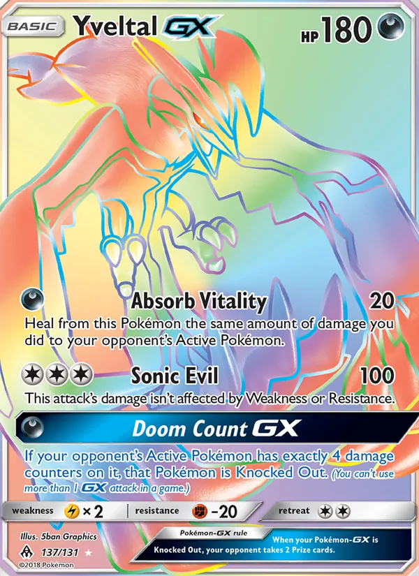 137 Yveltal GX – Forbidden Light