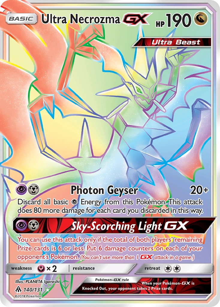 140 Ultra Necrozma GX – Forbidden Light