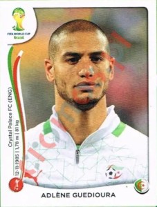 588 Adlène Guedioura – FIFA World Cup Brazil 2014 Panini