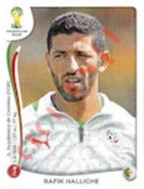 588x Rafik Halliche – FIFA World Cup Brazil 2014 Panini