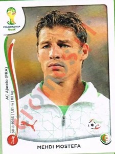 590 Mehdi Mostefa – FIFA World Cup Brazil 2014 Panini