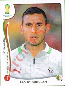 591 Faouzi Ghoulam – FIFA World Cup Brazil 2014 Panini