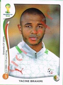 595 Yacine Brahimi – FIFA World Cup Brazil 2014 Panini